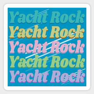 Yacht Rock / Soft Rock Genre Retro 70s Style Sticker
